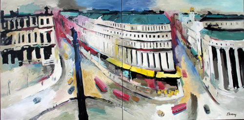 Place de l’Opera (after Kokoschka) Diptych
