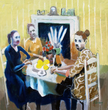 Three Ladies at Dining Table